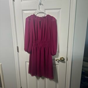 Elegant Magenta Dress